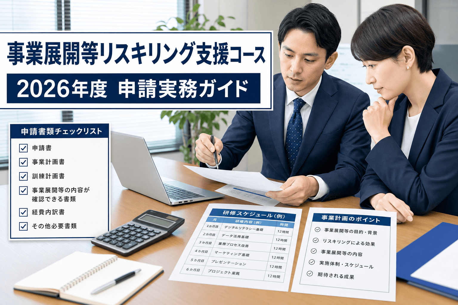事業展開等リスキリング支援コースとは？2026年度の対象・助成率・申請手順