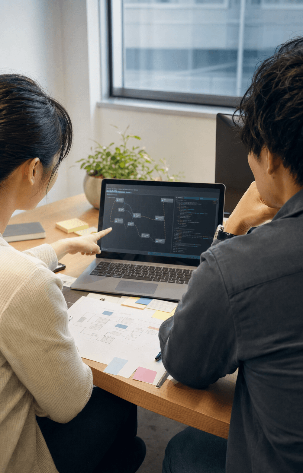AIエージェントを開発する社員