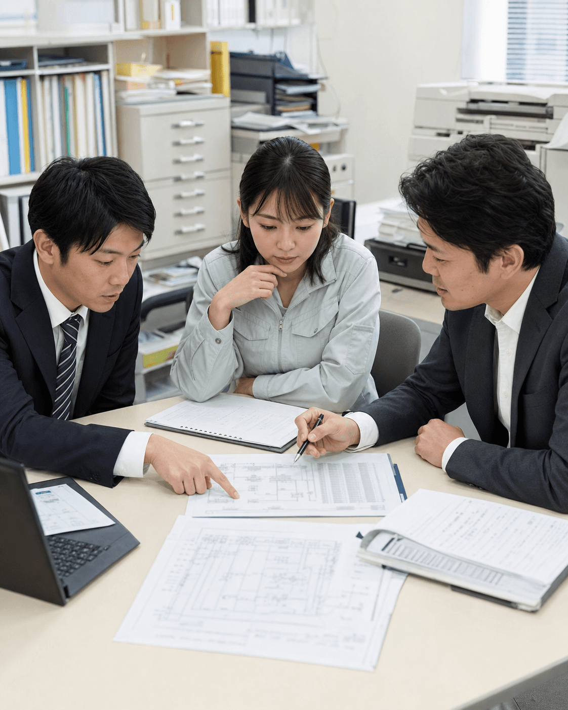 現場担当者への業務ヒアリング