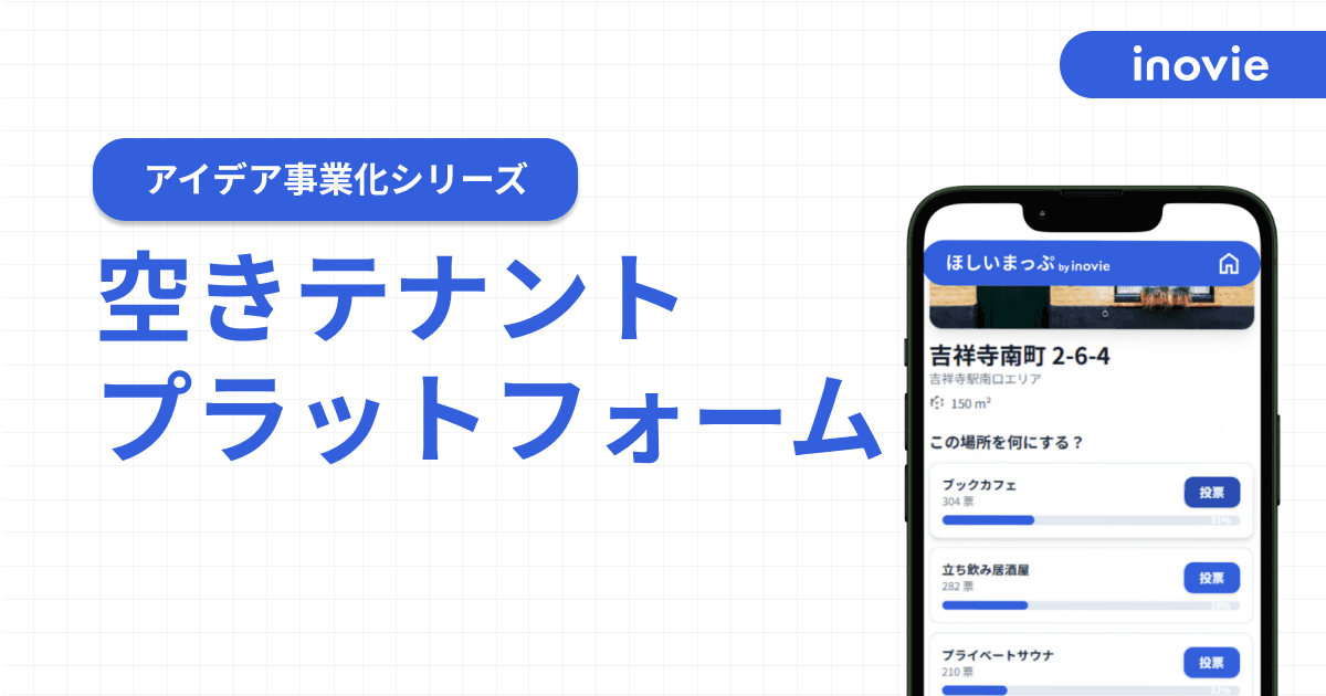 アイデア事業化シリーズ|空きテナント投票プラットフォーム